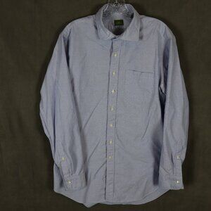 Sid Mashburn Shirt Mens Large Blue Oxford Cotton Luxury Business Casual Heritage